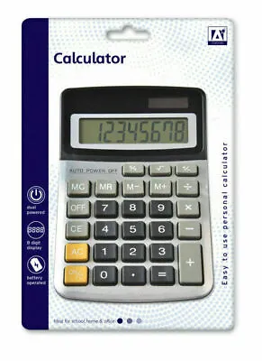£6.49 • Buy Professional Desktop Calculator 8 Digit Large Button School Home Office Solar Uk