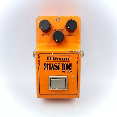 MAXON PT-909 Phase Tone Made In Japan Vintage Phaser Guitar Effect Pedal 127563 • $128
