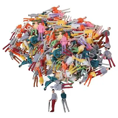 200PCS Colorful Model Figures Miniature People Passerby Scale 1:75 • $10.95
