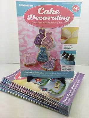 Bundle X19 DeAgostini Cake Decorating Learn How To Create Magazines 14 -34. VGC • £11.99