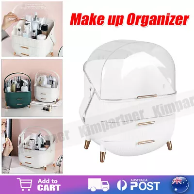 $37 • Buy Makeup Organiser Storage Case Cosmetic Carry Box Jewelry Lipstick Drawer Bag AU