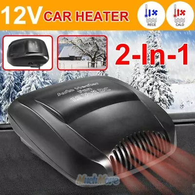 12V Car Vehicle Portable Ceramic Heater Heating Cooling Fan Defroster Demister • $16.99