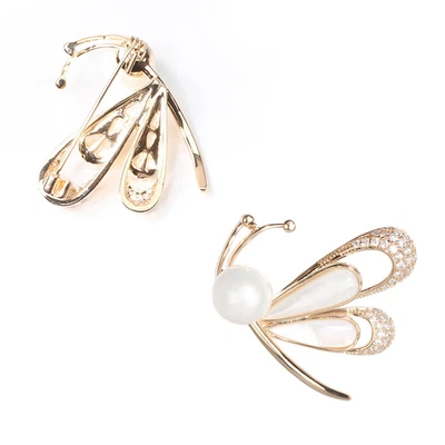 £8.69 • Buy Wedding Dress Brooch Breastpin Insect Brooch Rhinestone Brooch European American