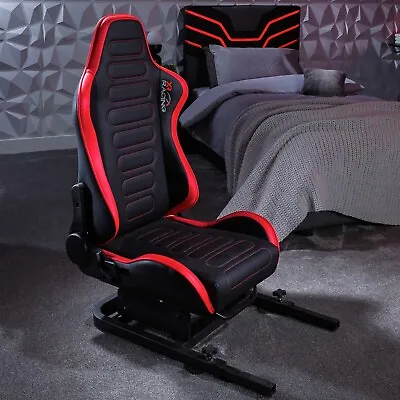 X ROCKER Chicane Racing Seat Cockpit Gaming Chair Driving Simulation - BLACK • £209.99