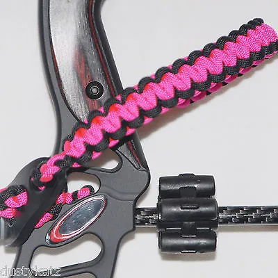 Neon Hot Pink Black Bling Sling Bow Wrist Strap FREE SHIP • $14.50