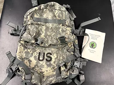 US ARMY ACU ASSAULT PACK 3 DAY MOLLE II BACKPACK USA Made W/ Stiffner + Booklet • $39.99