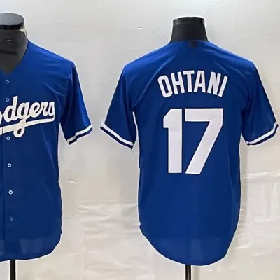3 Colors Los Angeles Baseball Jersey Shohei Ohtani #17 Name Number All Stitched • $29.99