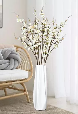 4 Pcs Faux Cherry Blossom Branches 36'' Cherry Blossom Tree Decor With Long S... • $38.02