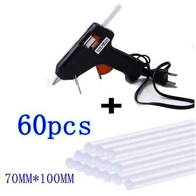 20W Hot Melt Glue Gun With 7mm Glue Stick Mini Electric Heat Repair Tools DIY • $7.99