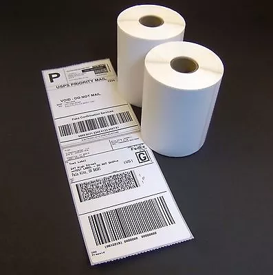 4 Rolls 4x6 Direct Thermal Shipping Labels - 250/roll - Zebra 2844 ZP450 Eltron • $24.95