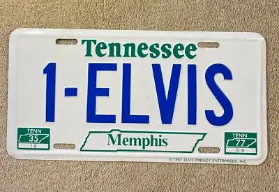 1 ELVIS Presley Vintage Tennessee Booster License Plate Memphis Graceland Blue • $29.99