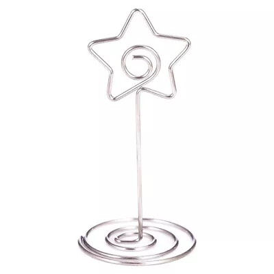 10/20Pcs Photo Holder Stand Star Table Number Wedding Place Card Paper Menu Clip • £5.89