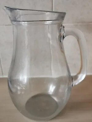 Glass Water Jug 1L Serving Jug Water Cocktails Pitcher B1 • £3.55