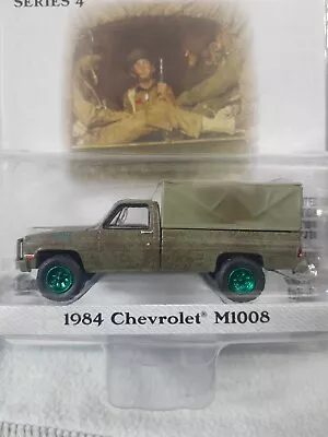 🟩 🇺🇸 CHASE Greenlight Norman Rockwell 1984 Chevrolet M1008 MILITARY USA • $24.99