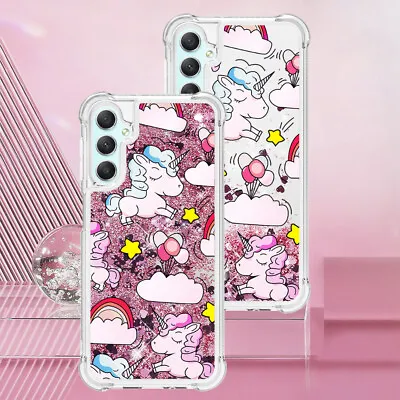 For Various Phone Quicksand Unicorn Cute Cartoon Shockproof Case Cover Back Hot • $6.23