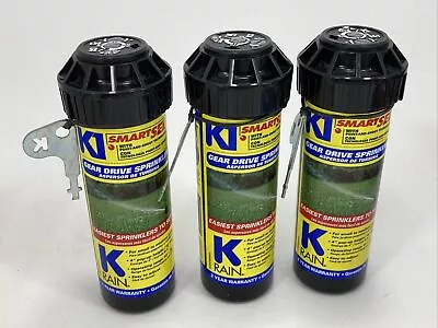 K-Rain 4-in Plastic Gear Drive Sprinkler 1/2-in Inlet Smart Set LOT OF 3  • $14.95