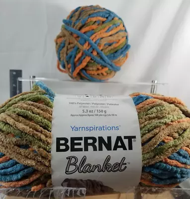 Lot Of 2 Skeins Bernat Blanket Yarn 10.7oz Total 5.3 Oz 108 Yds 100 Cozy Cabin • $9.39