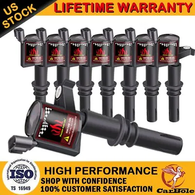 Ignition Coil 8 Packs For Ford F-150 2004 2005 2006 2007 2008 4.6l 5.4l V8 Dg511 • $36.59