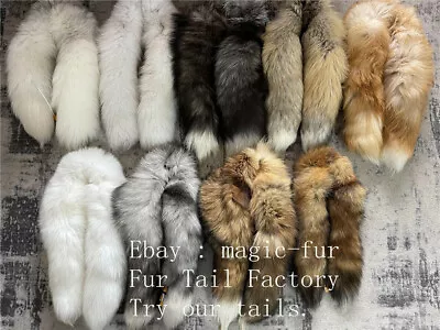 $16.50 • Buy Natural Real Fox Fur Scarf Collar Shawl Scarves Wrap Stole Neck Warmer Scarves