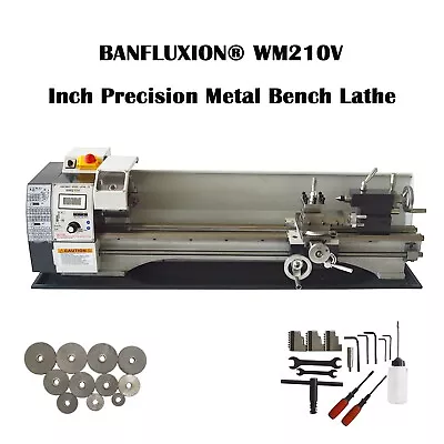 WM210VI Precision Metal Lathe Inch Thread Bench Lathe Brushless Motor 8 *32  • $1522.60