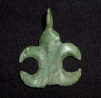 Medieval Viking Amulet - MOON - Bronze Pendant - Circa 800-900 AD  -1815 • £35