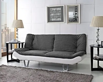 £209.99 • Buy Fabric Sofa Bed 3 Seater Duo-Contrast Fabric Hair Pin Legs Sofabed Recliner