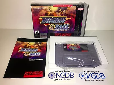 Mega Man & Bass VGDB Edition Megaman Super Nintendo SNES NEW Sealed RARE! NM! • $149.99