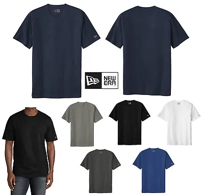 Men's New Era Moisture Wicking Tri-blend T-shirt Short Sleeve Crewneck. Xs-4xl • $13.35