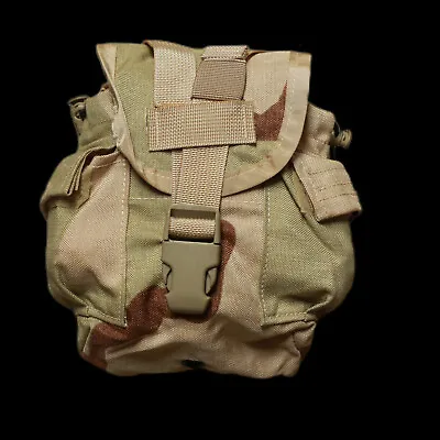 US GI Military MOLLE 1 Quart Canteen Pouch/Cover Camo Used-very-good • $7.99