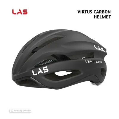 NEW LAS VIRTUS CARBON Road Cycling Helmet : MATTE BLACK • $546.27