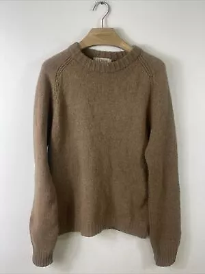 J Crew 100% Wool Tight Knit Sweater Mens Small Fisherman Pullover Crewneck • $23.92