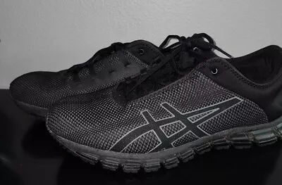 Asics Mens Gel Quantum 180 3 MX Running Shoes Black 1021A042 Low Top Lace Up 13M • $39.99