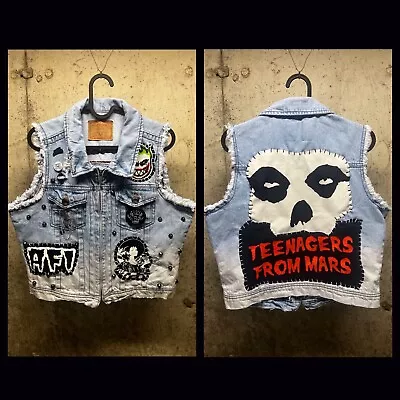 New Custom Misfits/AFI Studded Punk Battle Vest. • $175