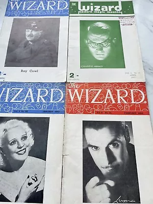 The WIZARD Magic Monthly 4 Copies January 1953 To April 53 One Signed Roy Cowl • £16.99