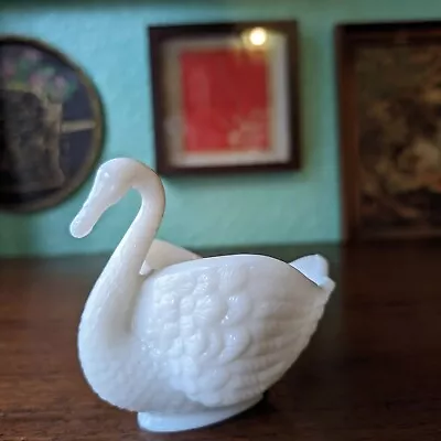 Imperial Milk Glass Swan Salt Dish • $15