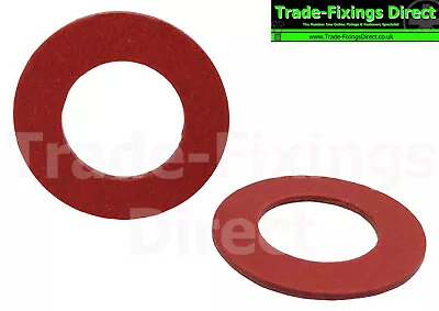 Red Fibre Sealing Washers Metric M2.5 M3 M4 M5 M6 M8 M10 M12 M16 M20 • £0.99