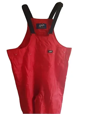 £12 • Buy SPLASH Clothing Waterproof Bib And Brace Overalls / Dungarees Age 10/11 Dark Red