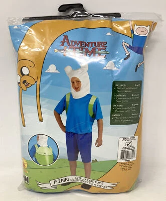 $24.99 • Buy Adventure Time Finn Child Costume Size Small 4-6 3 Pcs Set