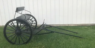 $2250 • Buy E-Z TRAIL Easy Entry Metal Cart With Wooden Wheels Small Pony Miniature Horse