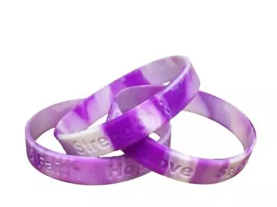 Purple Camo Awareness Medical Grade Silicone Bracelet - Top Quality Bracelet • $6