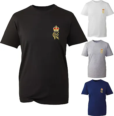 King Charles III LC T-Shirt Royal Cypher CIIIR  Union Jack CORONATION UK Top • £11.99