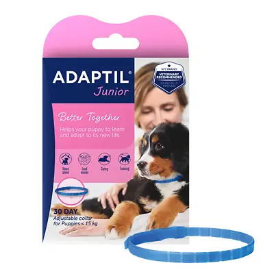 ADAPTIL Junior Adjustable Collar For Puppies Proven To Help Reduce Night Crying • £21