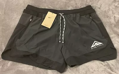 Nike Trail Flex Stride Running Shorts Black CZ9052-010 Men's 5  Inseam Sz XL L M • $34