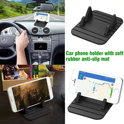 £3.99 • Buy Car Dashboard Anti-slip Rubber Mat Mount Holder Pad Stand For Mobile Phone & GPS