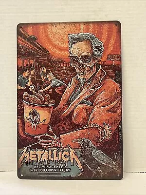 Metallica Metal Poster Tin Sign KFC Yum Center 3.9.19 Louisville KY Album Cover • $10.75