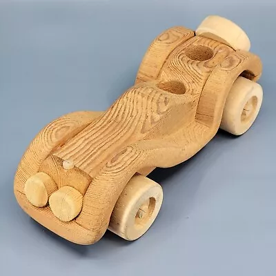 Oregon Wooden Toy Company Classic Open Top Vintage Car Handmade Folk Art '70s • $19.50