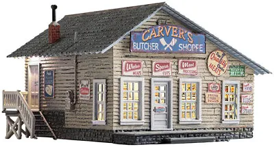 Woodland Scenics O Scale Built-Up Building/Structure Carver's Butcher Shoppe • $99.99