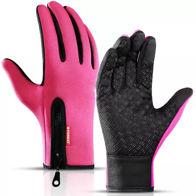 Women Touch Screen Gloves Cycling Full Finger Gloves Waterproof Thermal Gloves • $9.99