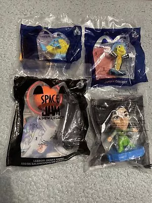 2021 Lot Of 4 McDonald’s Toys #31 JIMINY CRICKET DISNEY Flounder Space Jam Sersi • $13.99