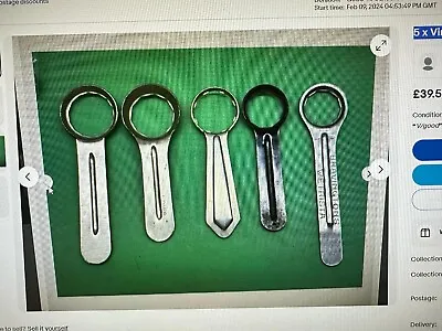 5 X Vintage Watch Opener Case Key • $43.57